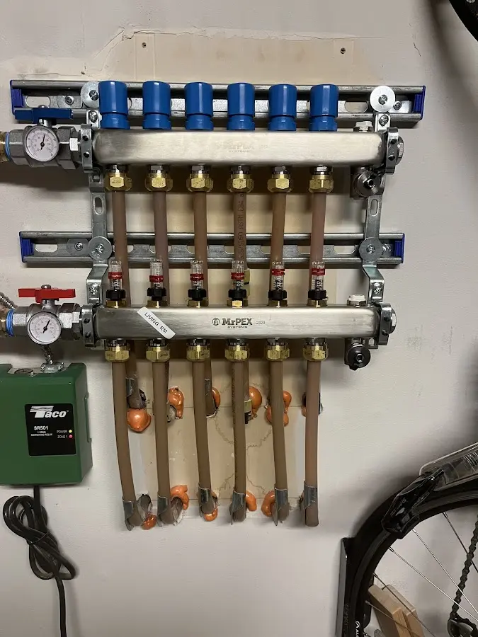 Plumber performing Leak Detection at a residential property in Ridgewood village